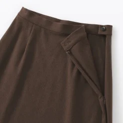 Jupe évasée en stretch brossé pour femme