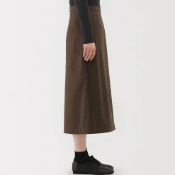 Jupe évasée en stretch brossé pour femme
