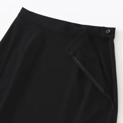 Jupe évasée en stretch brossé pour femme