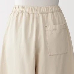 Jupe-culotte légère en sergé de kapok mélangé pour femme