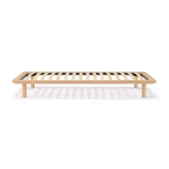 Lit plateforme simple en chêne