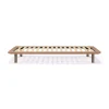 Lit plateforme simple en noyer