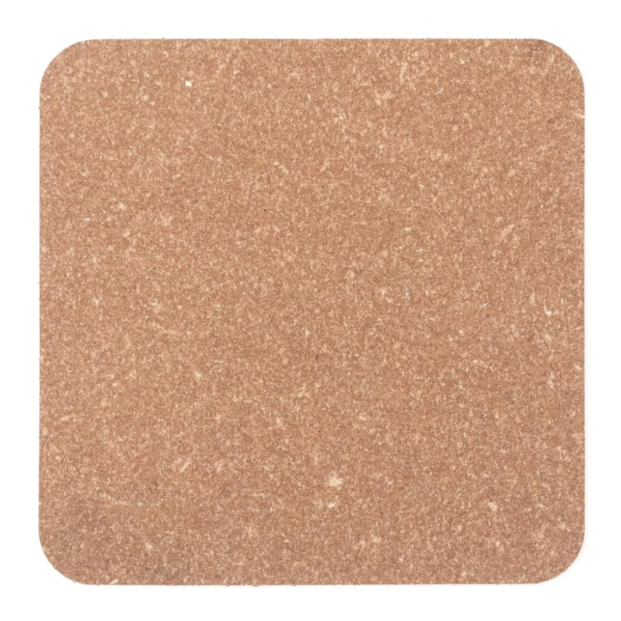 Lot de 4 dessous de verre rectangulaires en cuir recyclé, Eukalyptus
