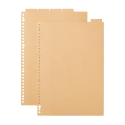 Lot de 5 intercalaires en kraft A4
