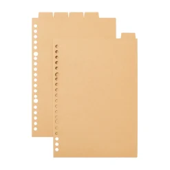 Lot de 5 intercalaires en kraft A5