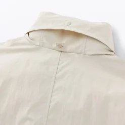Manteau à capuche amovible déperlant pour femme