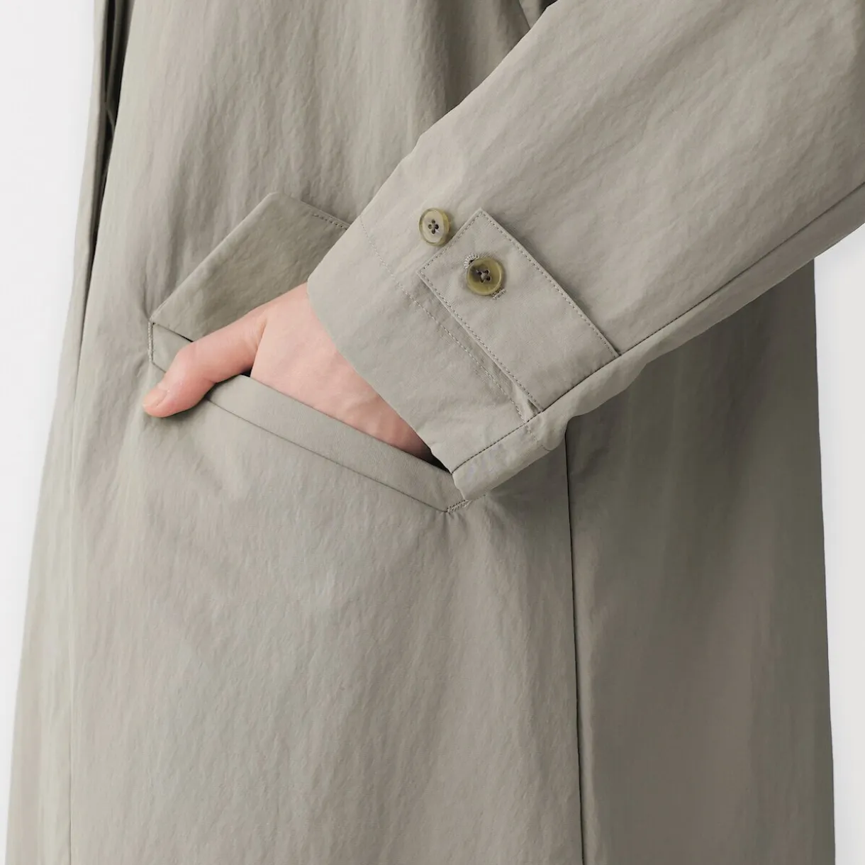 Manteau à col montant déperlant pour femme