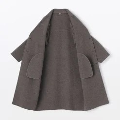 Manteau Chesterfield en mélange de laine mérinos pour femme