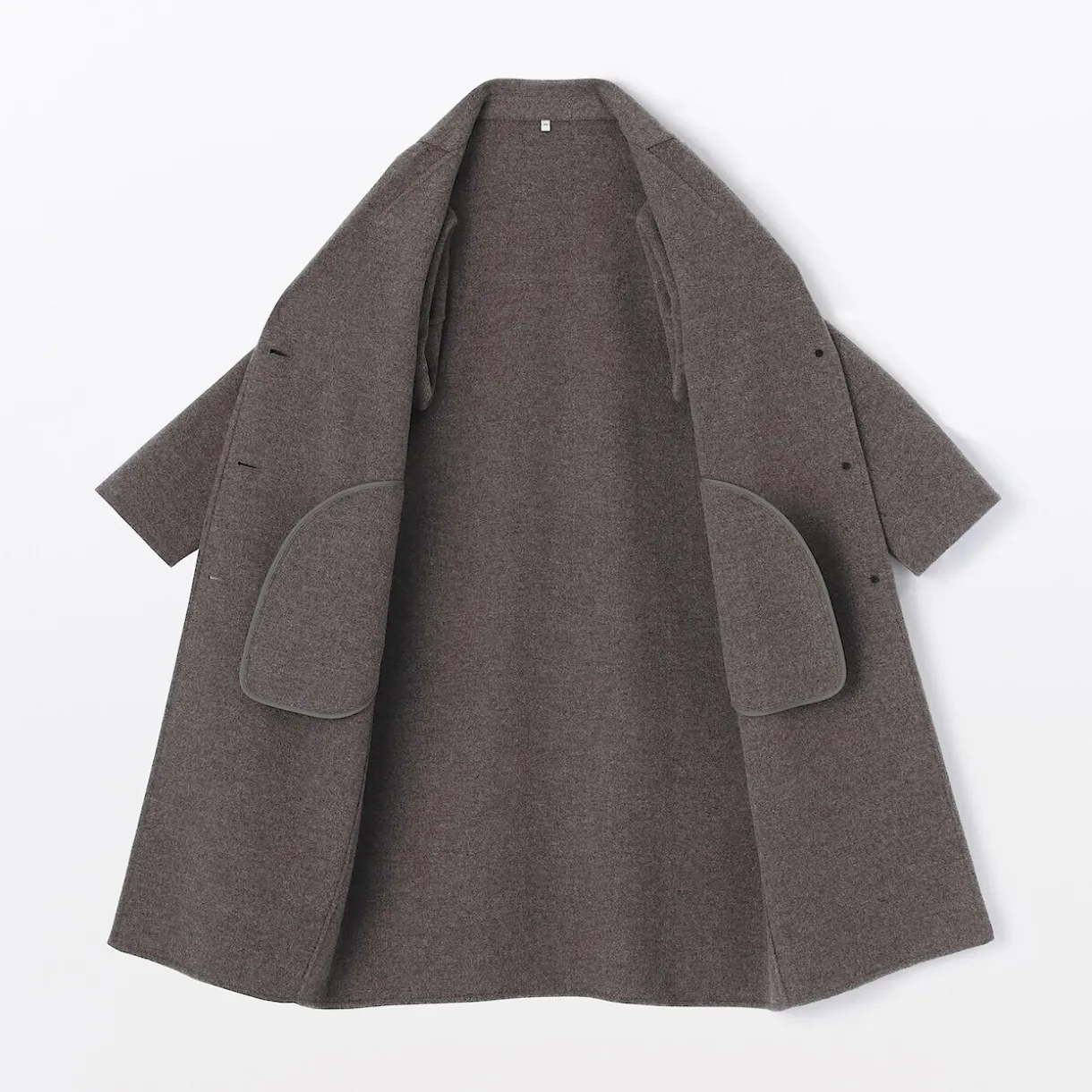 Manteau Chesterfield en mélange de laine mérinos pour femme