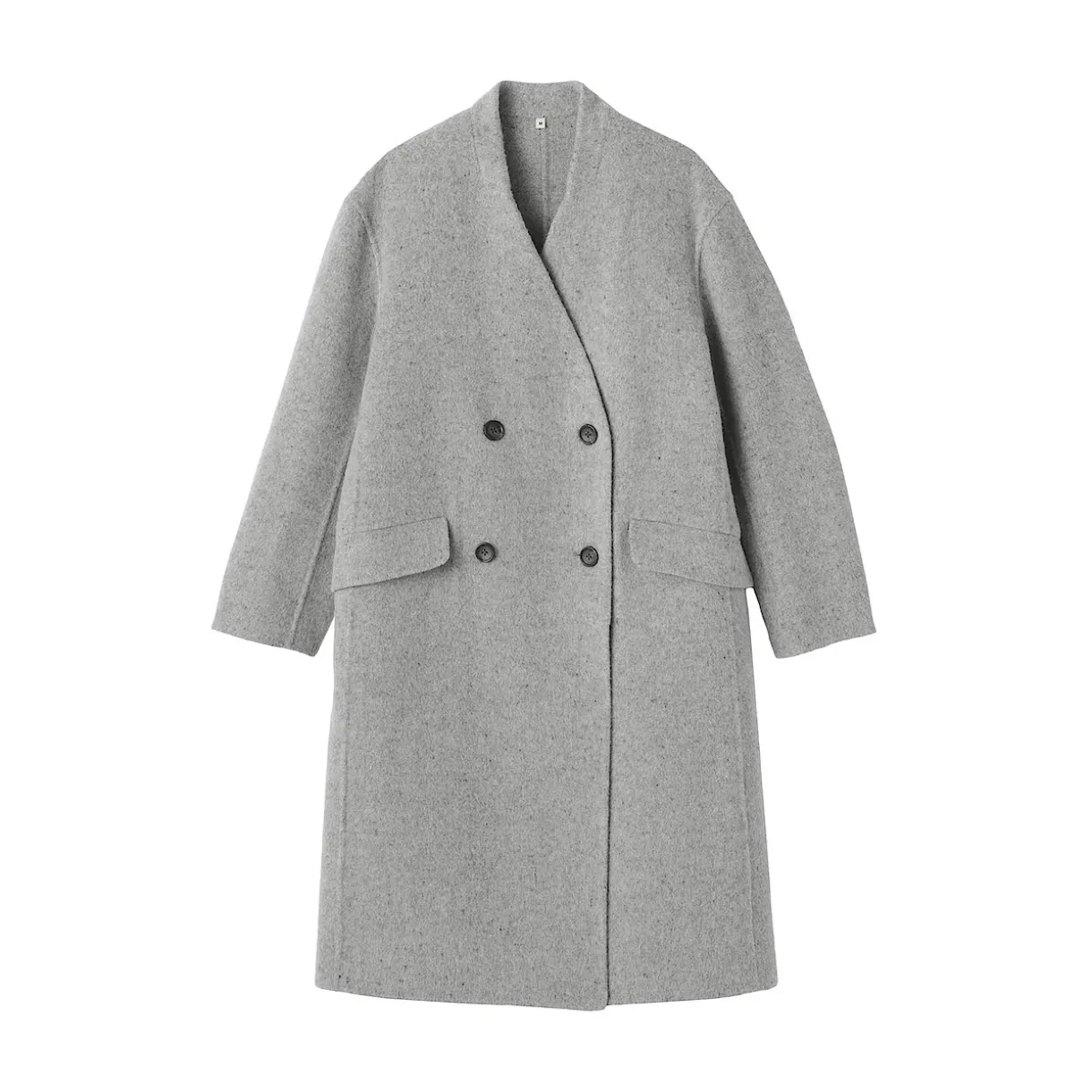 Manteau croisé en cachemire recyclé pour femme