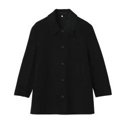 Manteau droit en cachemire recyclé pour homme