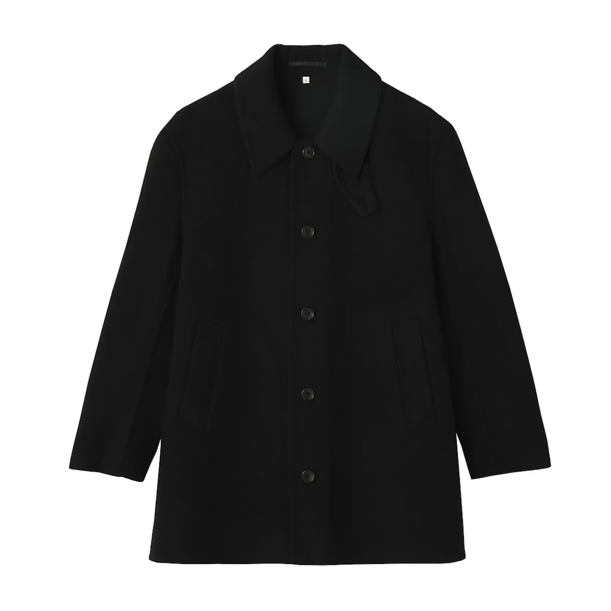 Manteau droit en cachemire recyclé pour homme