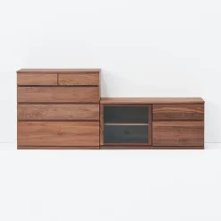 Meuble TV en noyer ‐ Moyen
