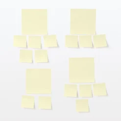 Notes adhésives carrées larges à carreaux 5mm