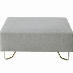 Ottomane de canapé modulable gris clair (Dont Eco‐part. 4,30 €)