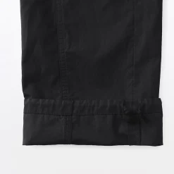 Pantalon à cordon de serrage en toile de coton léger pour femme