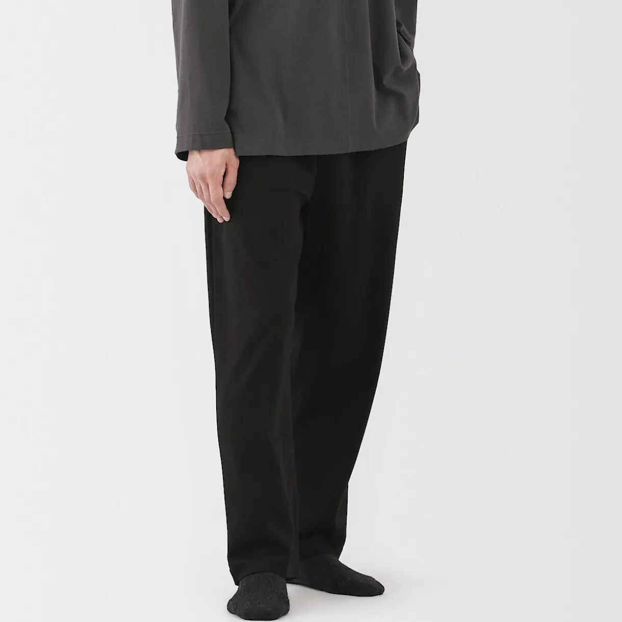 Pantalon à cordon en coton lisse unisexe