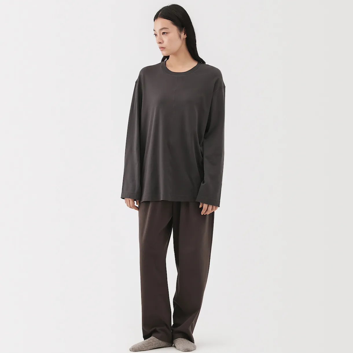 Pantalon à cordon en coton lisse unisexe