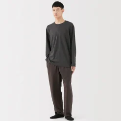 Pantalon à cordon en coton lisse unisexe