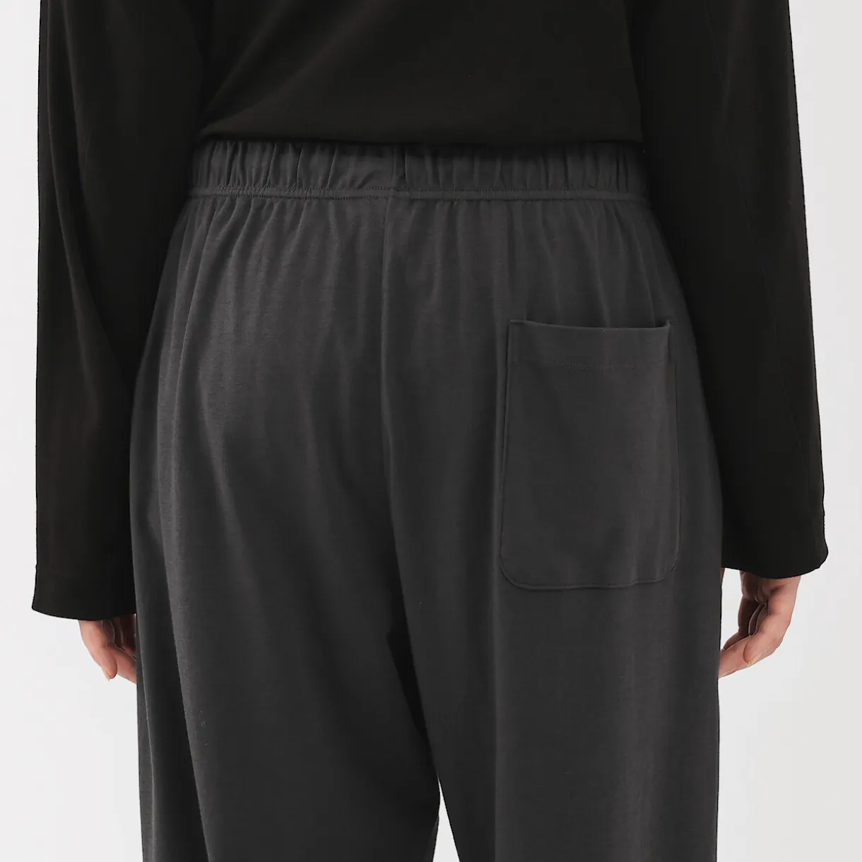 Pantalon à cordon en coton lisse unisexe