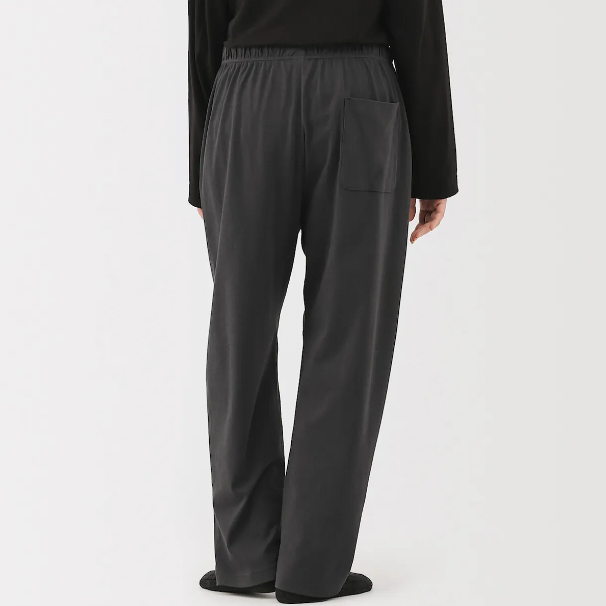 Pantalon à cordon en coton lisse unisexe