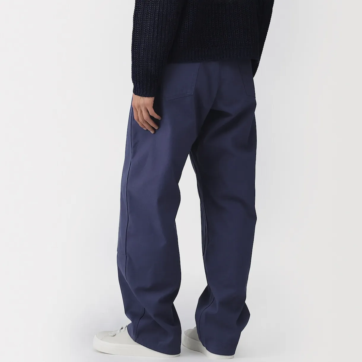 Pantalon aux genoux renforcés en toile de coton pour homme