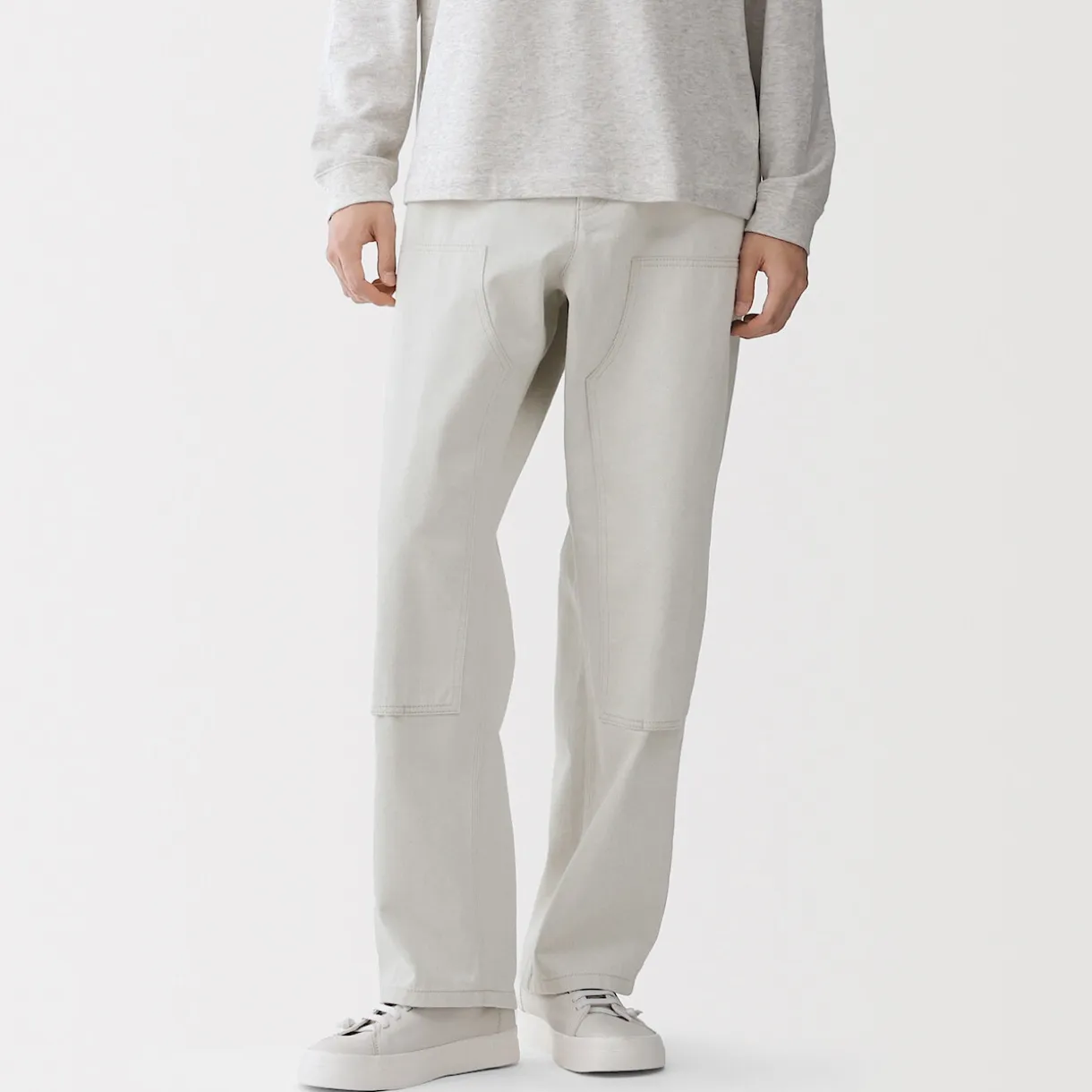 Pantalon aux genoux renforcés en coton recyclé pour homme