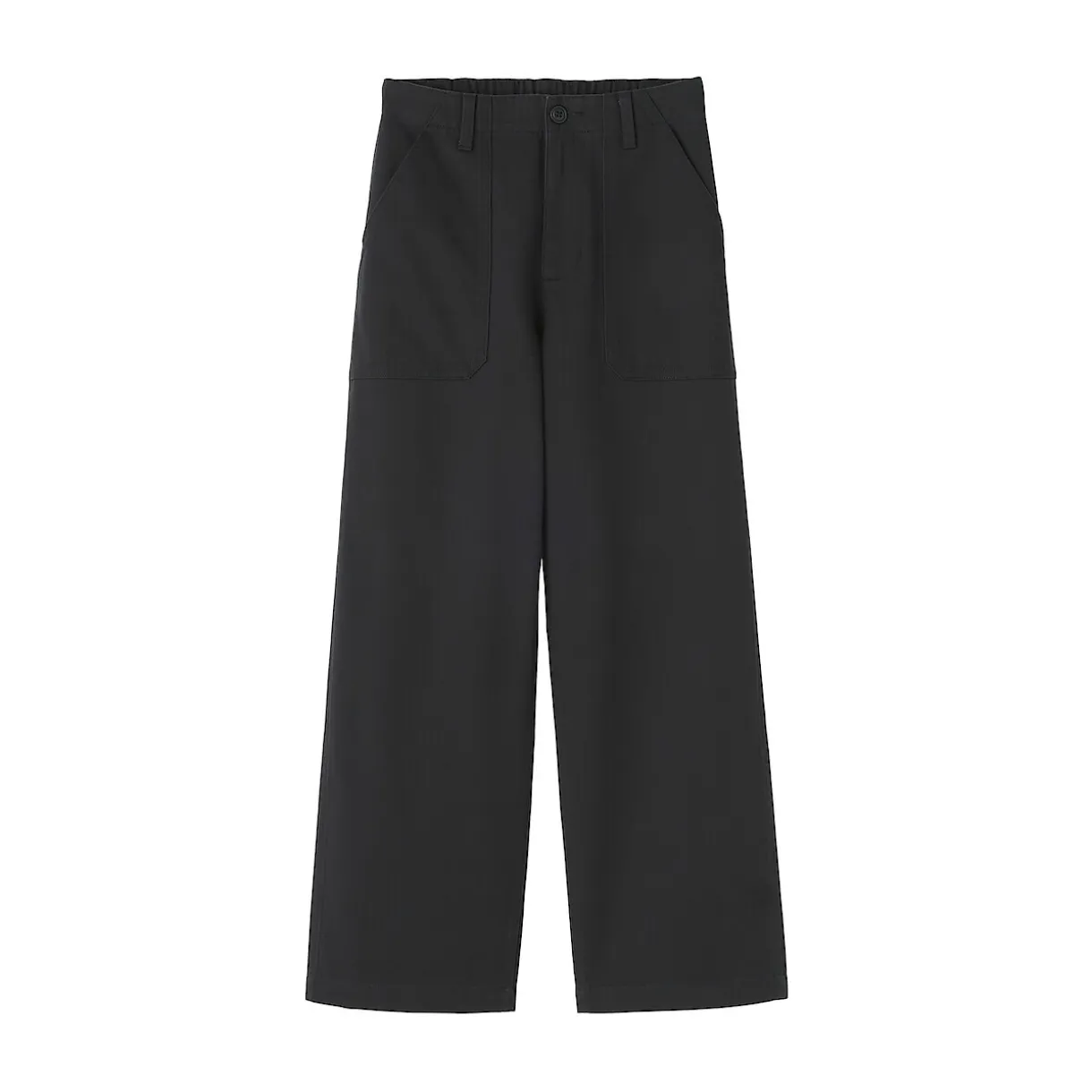 Pantalon avec motif de chevrons en coton pour femme