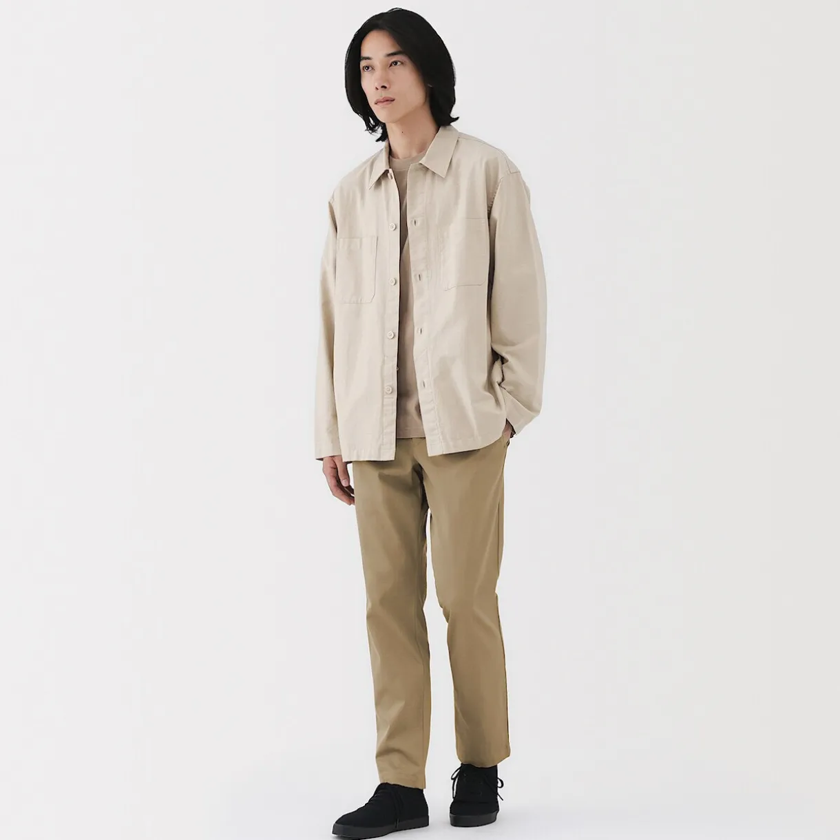 Pantalon Chino en coton stretch coupe slim pour homme