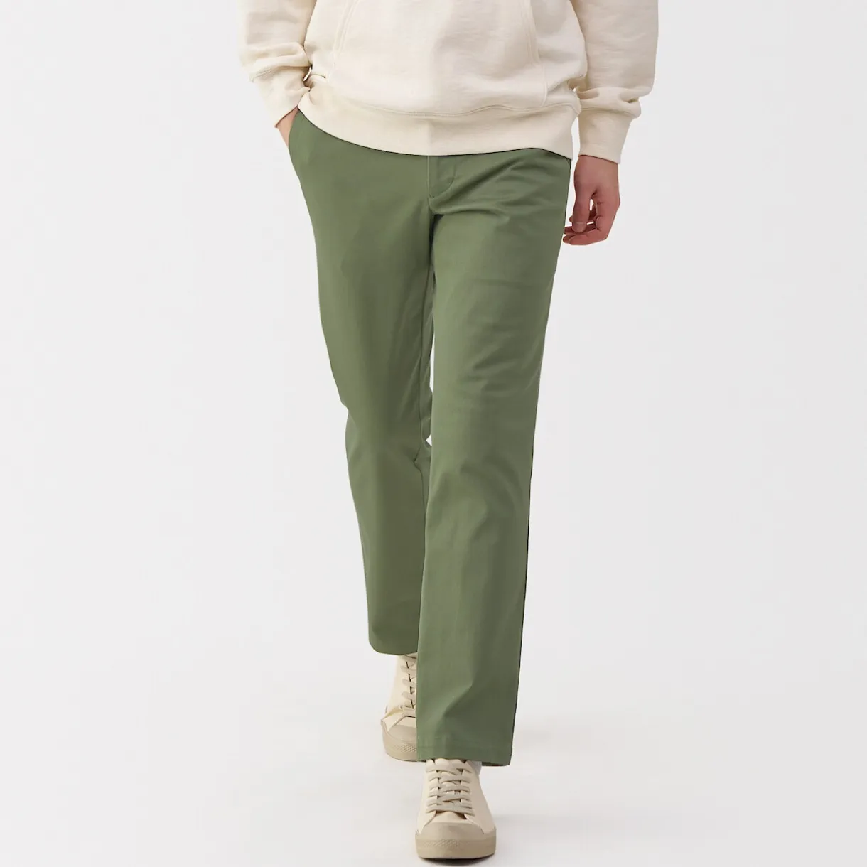 Pantalon Chino en coton stretch coupe slim pour homme