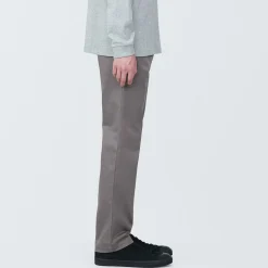 Pantalon Chino long en coton stretch coupe slim pour homme