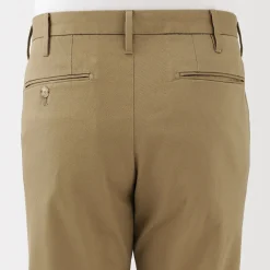 Pantalon Chino long en coton stretch coupe slim pour homme