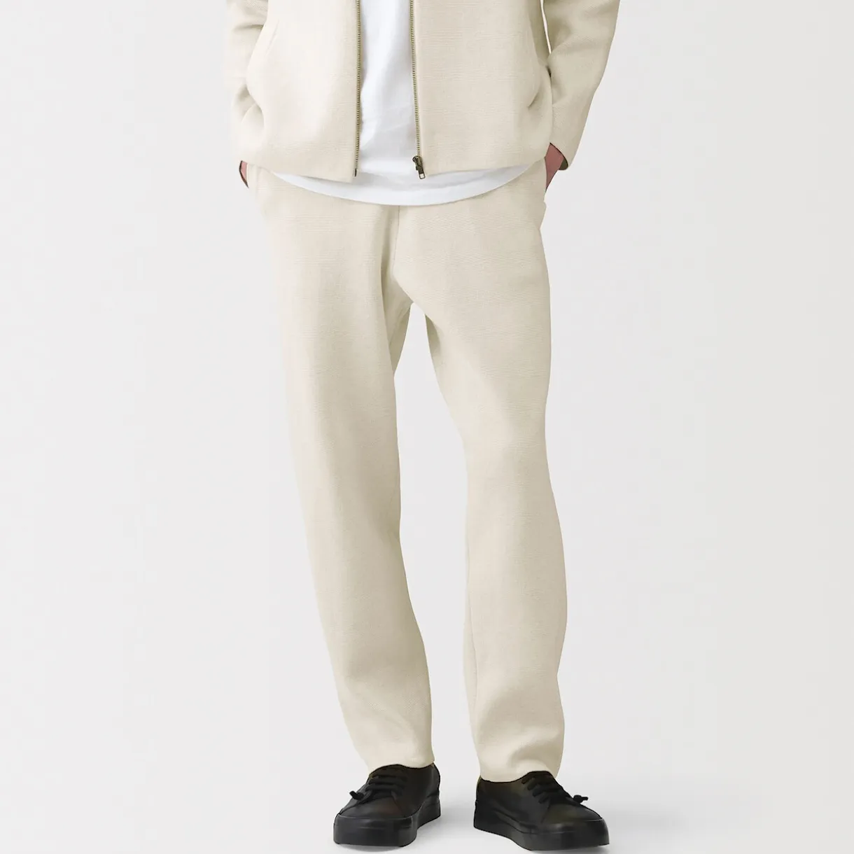 Pantalon confortable en maille côtelée Milano de coton pour homme