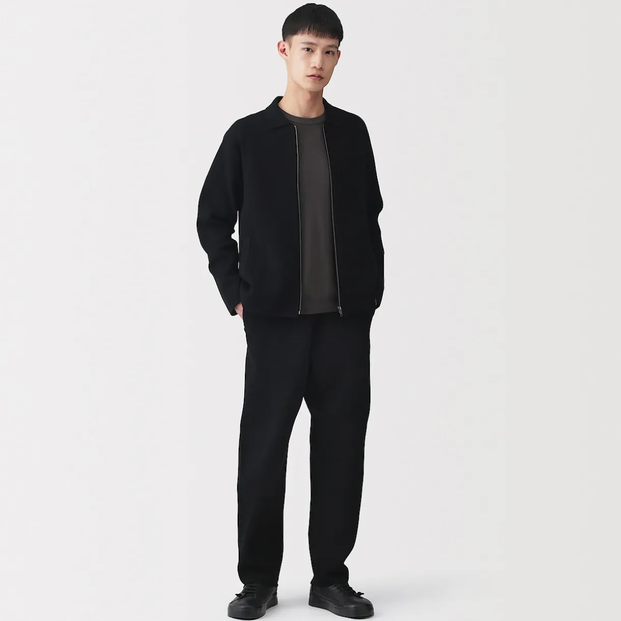 Pantalon confortable en maille côtelée Milano de coton pour homme