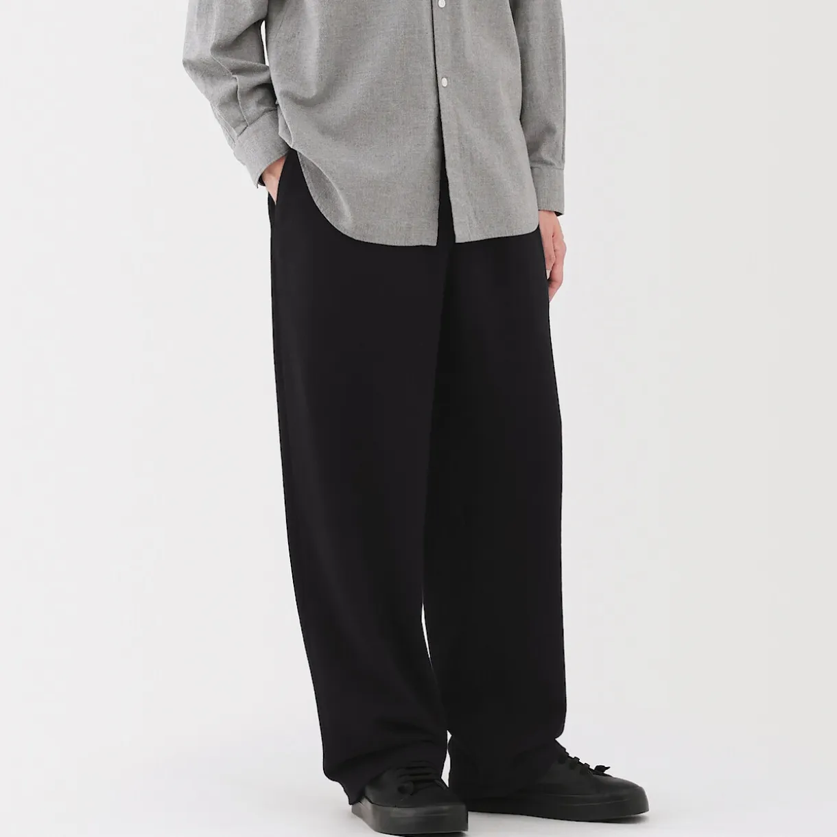 Pantalon confortable en mélange de cachemire recyclé pour homme