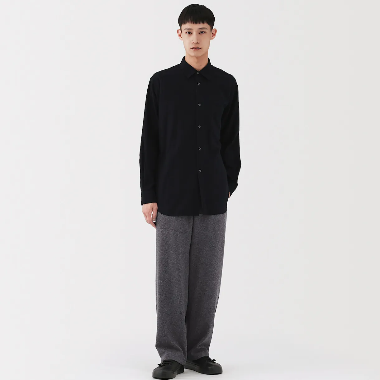Pantalon confortable en mélange de cachemire recyclé pour homme