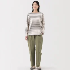 Pantalon coupe confortable en coton pour femme