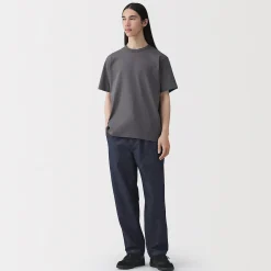 Pantalon coupe confortable en denim lavé pour homme ‐ Indigo