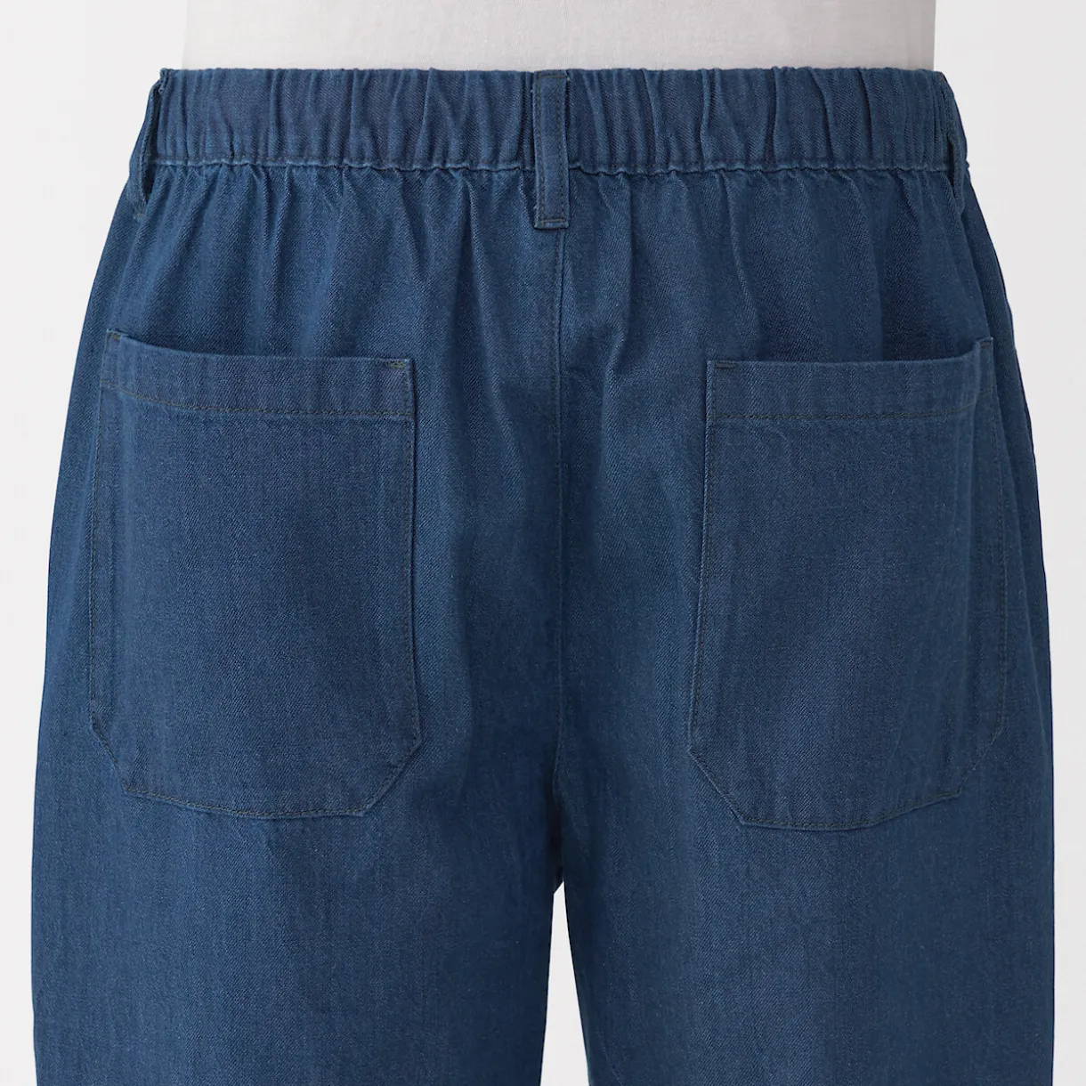 Pantalon coupe confortable en denim lavé pour homme ‐ Indigo