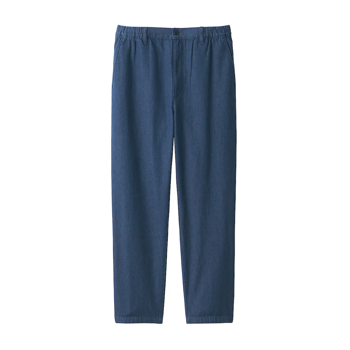 Pantalon coupe confortable en denim lavé pour homme ‐ Indigo