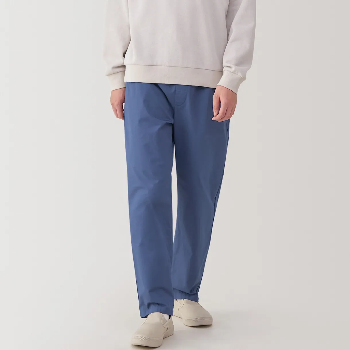 Pantalon coupe confortable en coton lavé pour homme