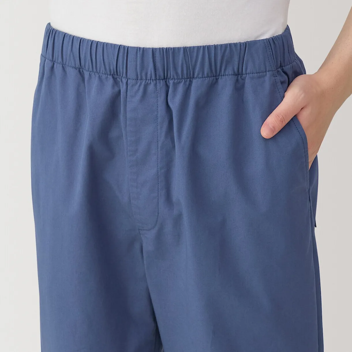 Pantalon coupe confortable en coton lavé pour homme