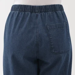 Pantalon coupe confortable en denim de coton pour femme