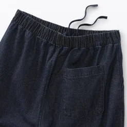 Pantalon coupe confortable en denim de coton pour femme