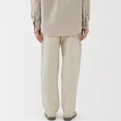 Pantalon coupe confortable en denim lavé pour homme ‐ Naturel