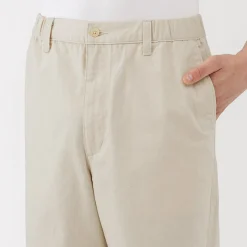 Pantalon coupe confortable en denim lavé pour homme ‐ Naturel