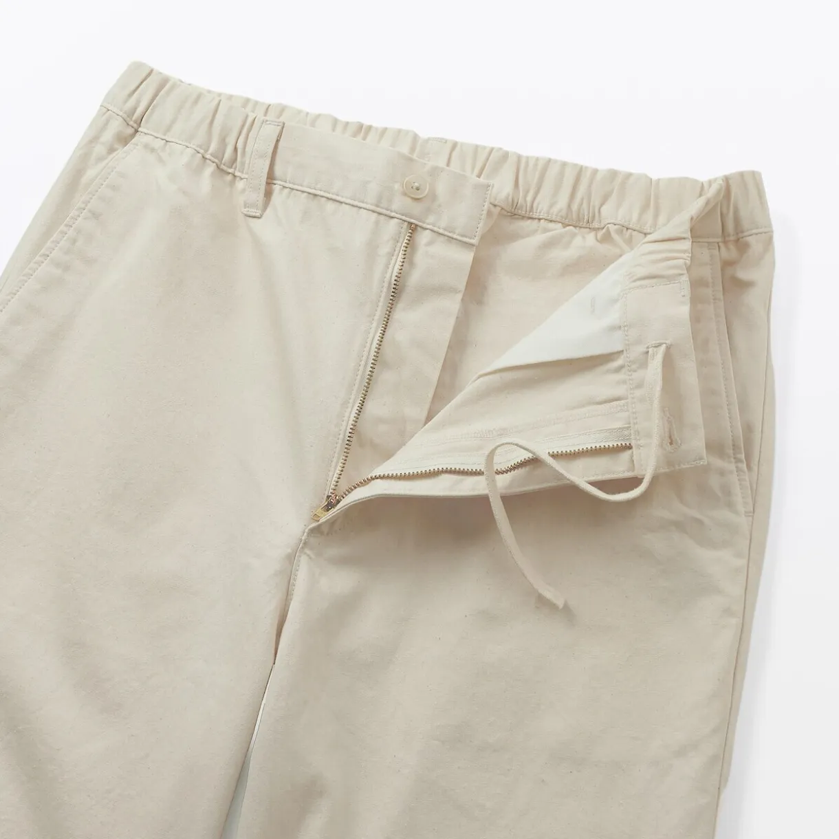 Pantalon coupe confortable en denim lavé pour homme ‐ Naturel