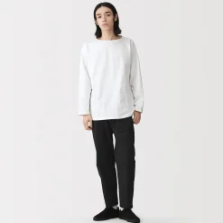 Pantalon coupe confortable en coton lavé pour homme
