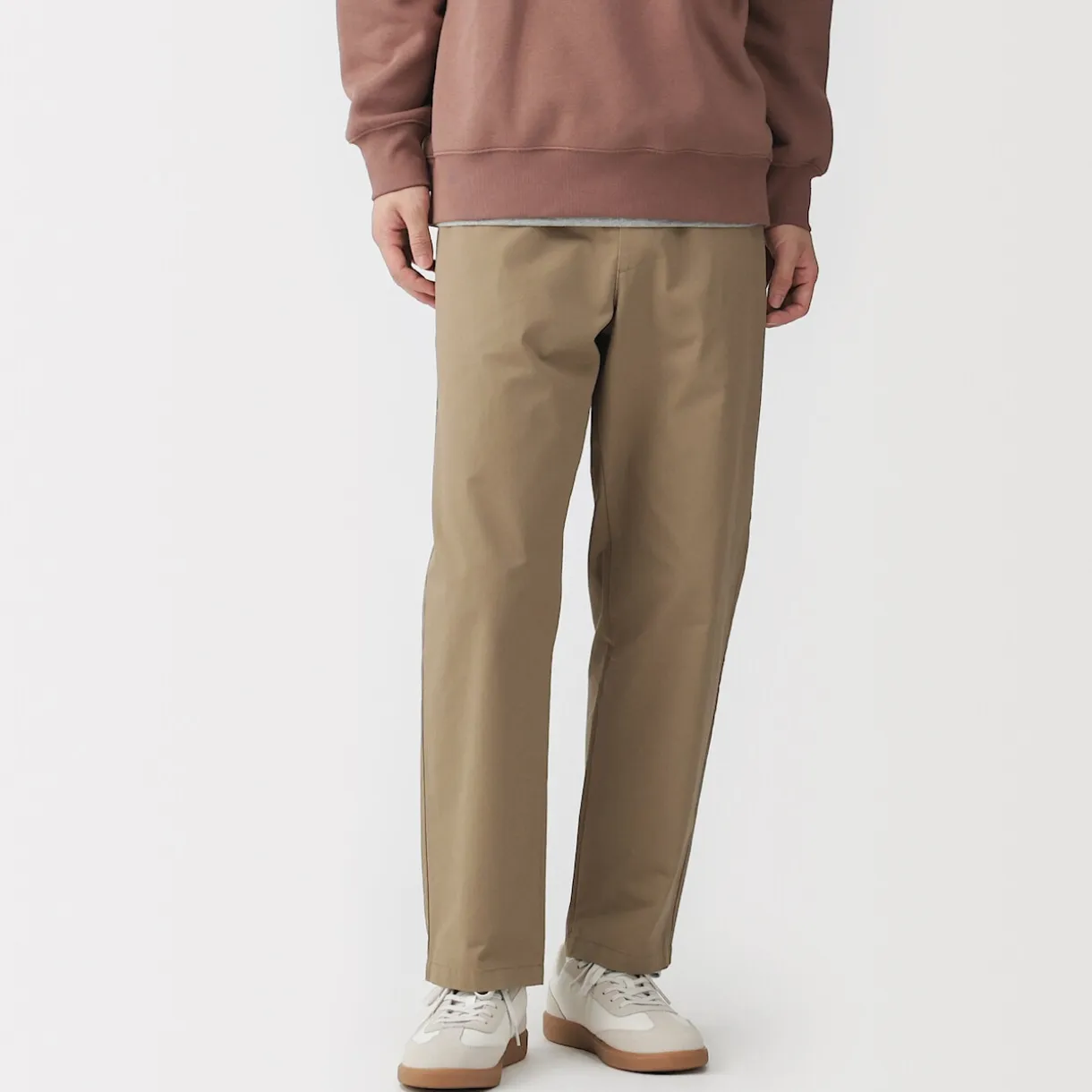 Pantalon coupe confortable en coton lavé pour homme