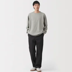 Pantalon coupe confortable en denim lavé pour homme ‐ Noir